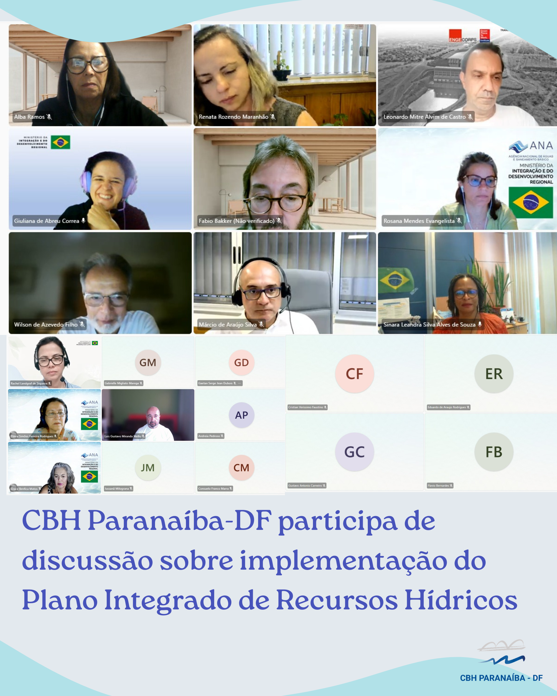 CBH Paranaíba-DF participa de discussão sobre implementação do Plano Integrado de Recursos Hídricos