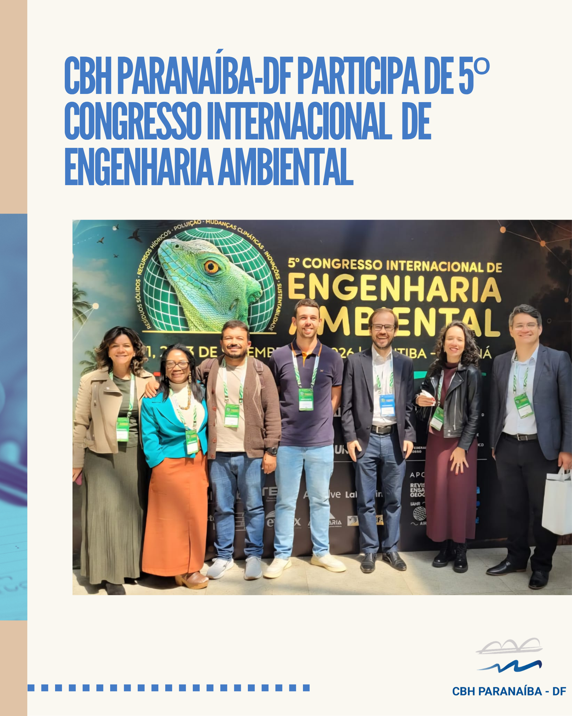 CBH Paranaíba-DF participa do 5ª Congresso Internacional de Engenharia Ambiental
